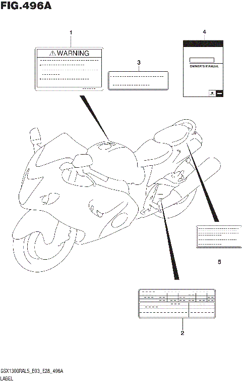 LABEL (GSX1300RAL5 E03)