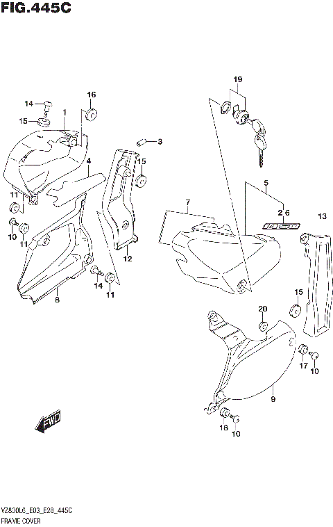 FRAME COVER (VZ800L6 E33)