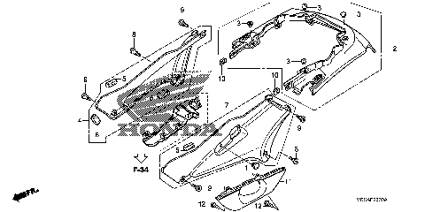 SIDE COVER@REAR COWL