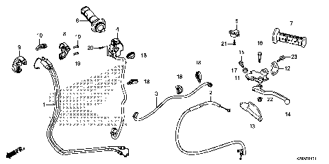 HANDLE LEVER@SWITCH@CABLE