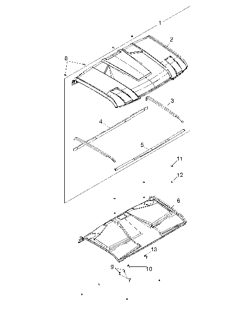 BODY, ROOF - R16B2PD1AA (49BRUTUSROOF142M2D)