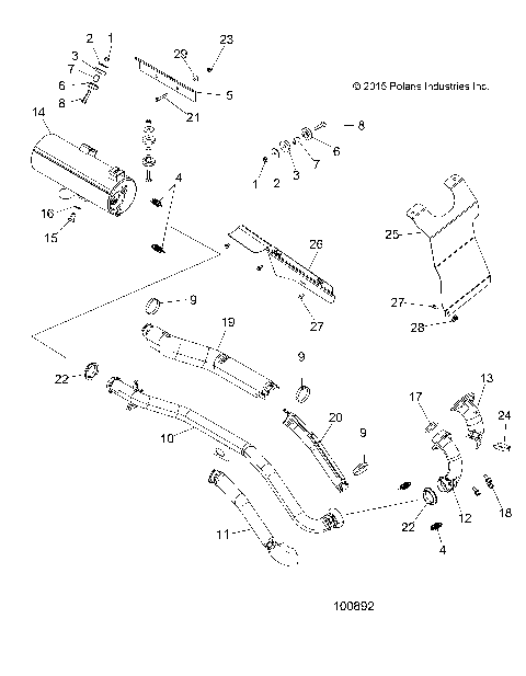 ENGINE, EXHAUST - A18SHE57FS [100892]