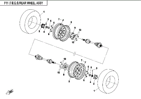 REAR WHEEL ASSY