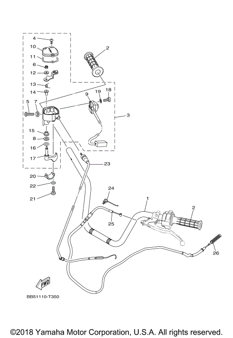 STEERING HANDLE CABLE