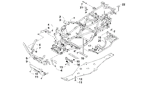 FRAME AND RELATED PARTS [97612]