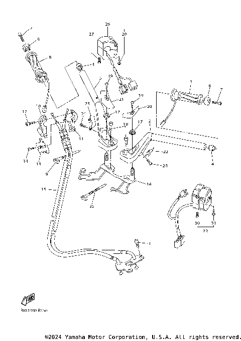 STEERING HANDLE CABLE
