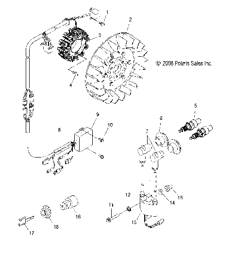 ELECTRICAL, IGNITION SYSTEM and SWITCH - S10PB5BSA/BSL/BEA (49SNOWMAGNETO09550SHIFT)