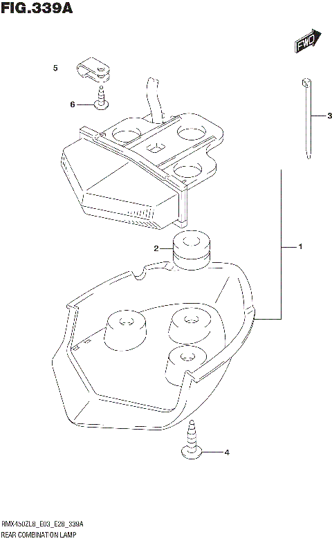 REAR COMBINATION LAMP (RMX450ZL8 E03)
