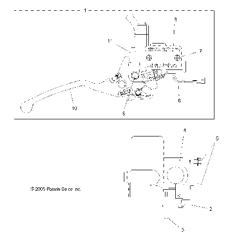 BRAKES, FRONT BRAKE and MASTER CYLINDER - A09GJ45AA (49ATVMCLH09OUT525)