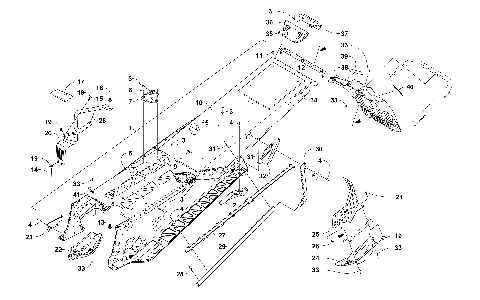 TUNNEL AND SNOWFLAP ASSEMBLY [105243]