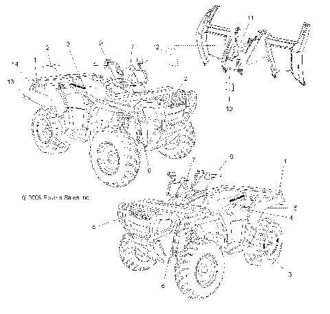 BODY, DECALS - A10MH76AJ/MN76AX/AZ (49ATVDECAL10SP800)