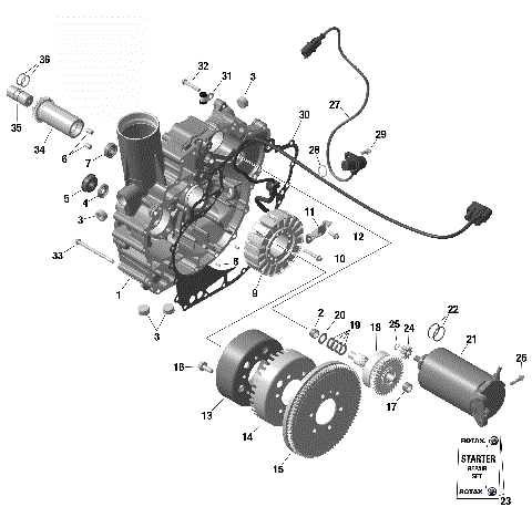 01- ROTAX - Magneto and Electric Starter