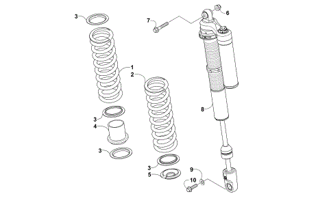 REAR SUSPENSION SHOCK ASSEMBLY