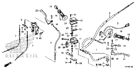 HANDLE LEVER@SWITCH@CABLE