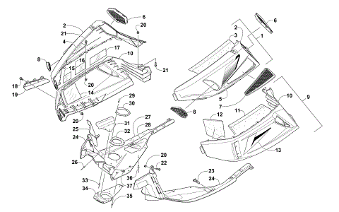 SKID PLATE AND SIDE PANEL ASSEMBLY