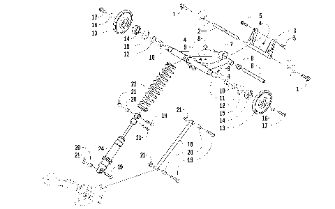 REAR SUSPENSION REAR ARM ASSEMBLY [95182]