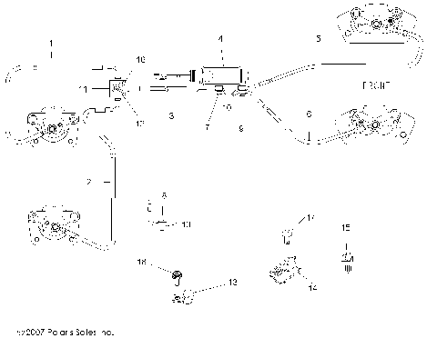 BRAKES, BRAKE LINES and MASTER CYLINDER - R09VH76 ALL OPTIONS (49RGRBRAKELINES08VISTA)