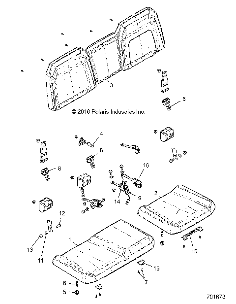 BODY, SEAT - R18RTED1F1 (701673)