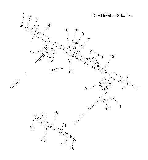 SUSPENSION, TORQUE ARM, REAR and PIVOT ARM - S12SU4BEL (49SNOWTORQUEREAR10WIDE)