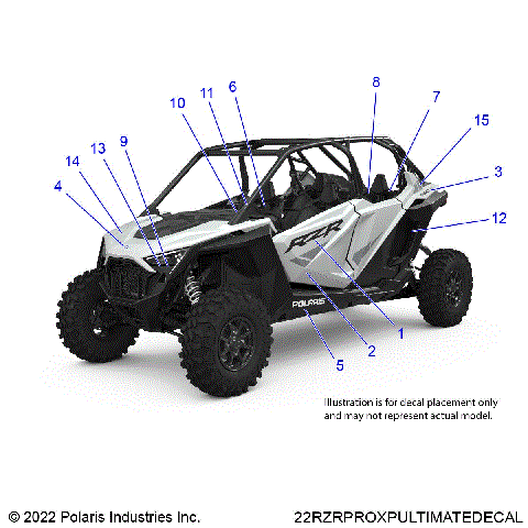 BODY, DECALS - Z22MAU92AP/BP (22RZRXPPROULTIMATEDECAL)