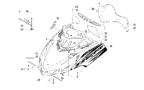 HOOD AND WINDSHIELD ASSEMBLY [93456]