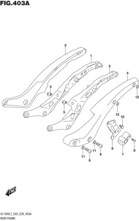 REAR FRAME (VL1500BL7 E03)