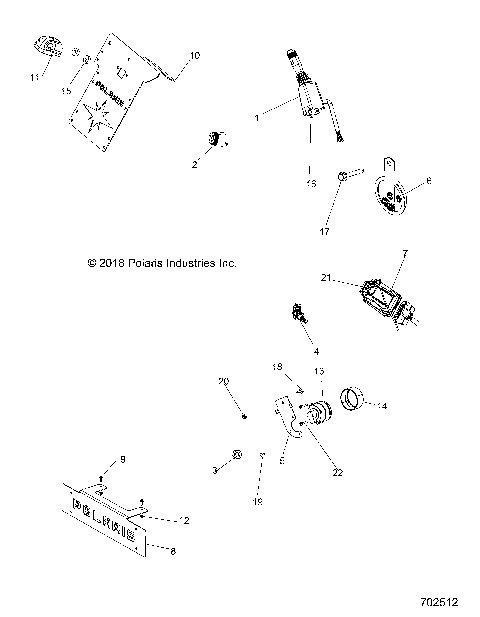 ELECTRICAL COMPONENTS, AND LICENSE PLATE - R19RRE99F1/FC/SC1/SCC/SFC/F1/SJ1/PCC/PFC (702512)