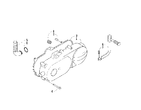 LEFT CRANKCASE COVER ASSEMBLY [80997]