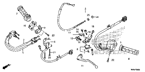 HANDLE LEVER@SWITCH@CABLE