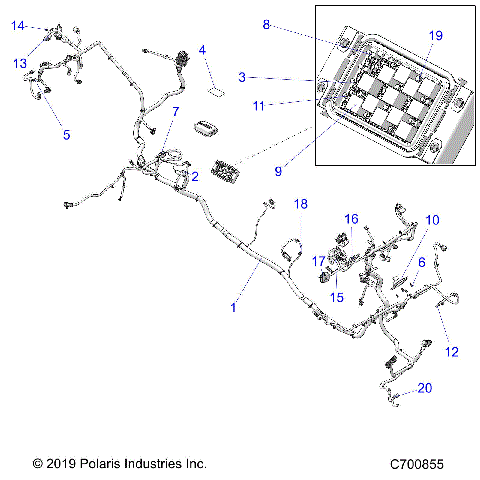 ELECTRICAL, WIRE HARNESS - R20RSE99A/B (C700855)