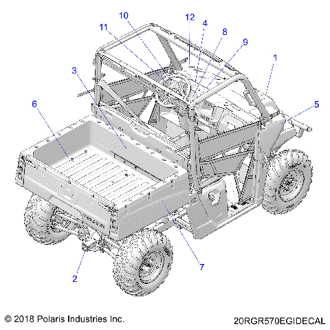 BODY, DECALS - R20MAA57K1 (20RGR570EGIDECAL)