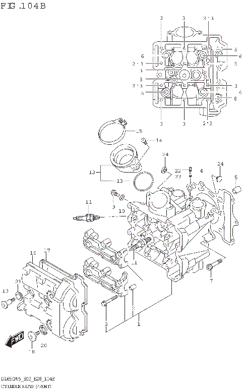 CYLINDER HEAD (FRONT)