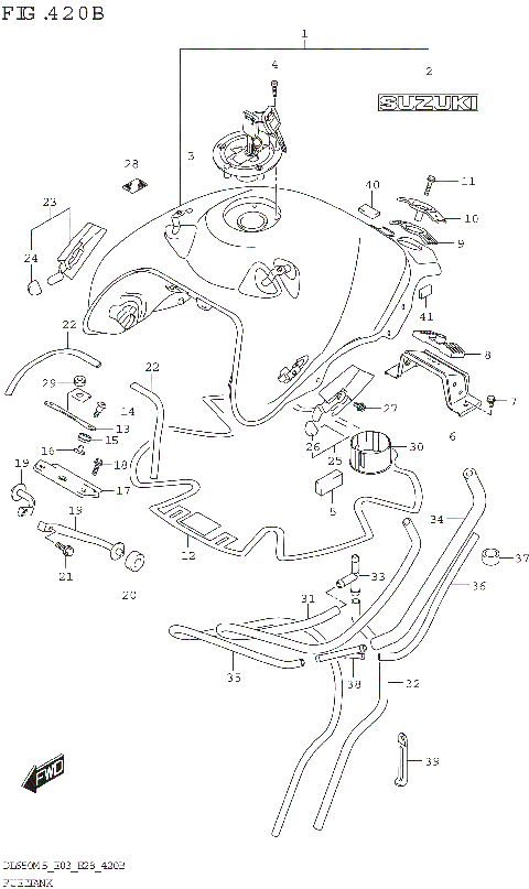FUEL TANK (DL650A:(E03,E28))