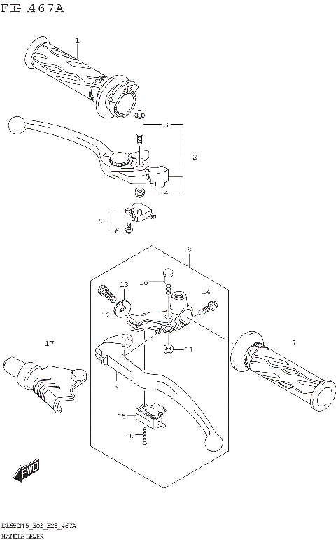 HANDLE LEVER ((DL650A))