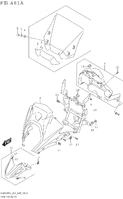COWLING BODY (DL650XA)