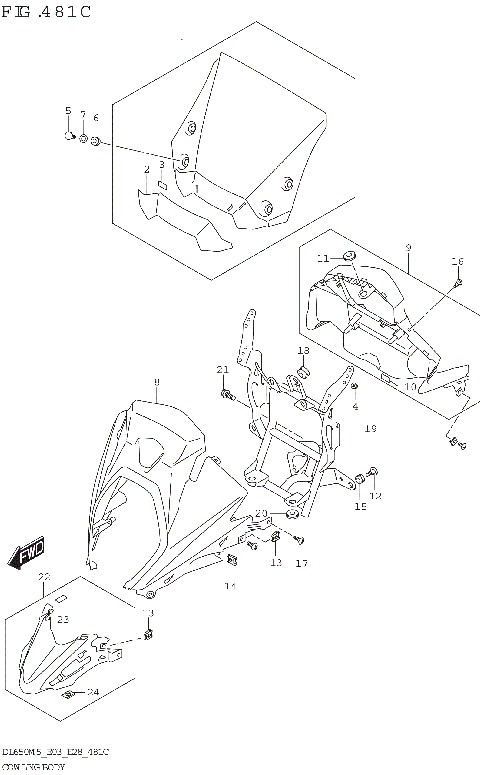 COWLING BODY (DL650A)