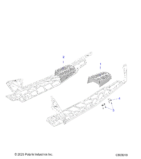 CHASSIS, PASSENGER FOOTRESTS - S26TDE9FS (C603018)