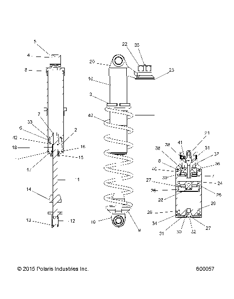 SUSPENSION, SHOCK, IFS W/RESERVOIR - S21ELS8RS/8RE ALL OPTIONS (600057)