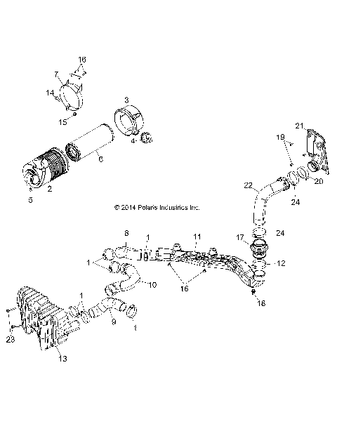 ENGINE, AIR INTAKE SYSTEM - R141D9JDA/2D9JDA (49BRUTUSAIRBOX13)