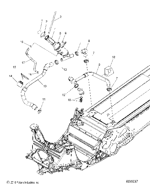 ENGINE, COOLING SYSTEM - S16EN8/EY8 ALL OPTIONS (600037)
