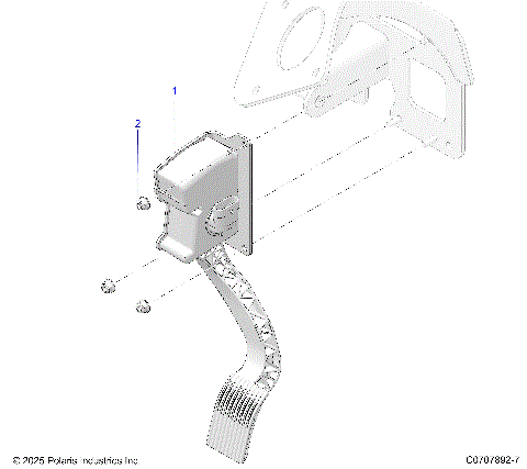 ENGINE, THROTTLE PEDAL
