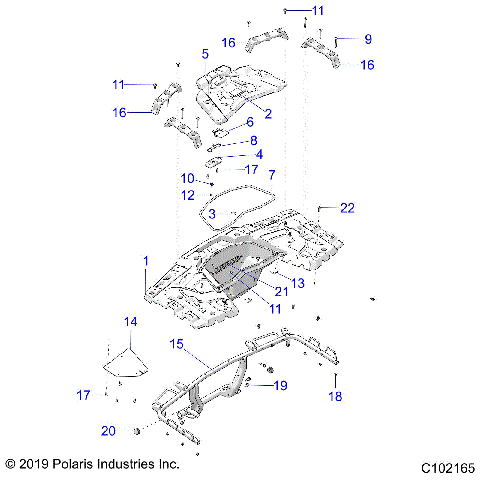 BODY, REAR RACK - A21SXE85A9/AF/AP/CA9/CAF/CAP (C102165)