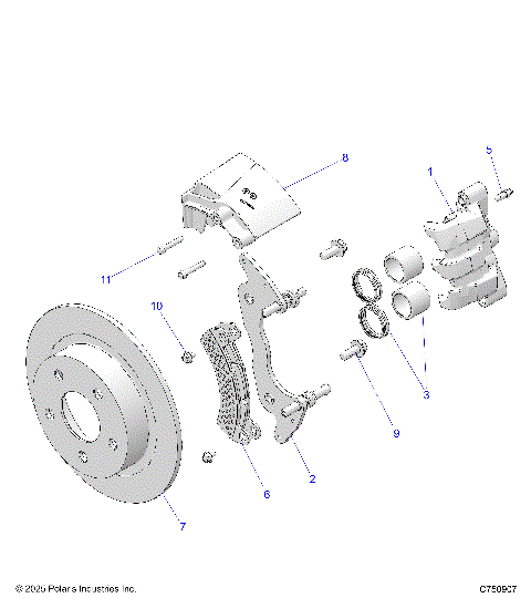 BRAKES, FRONT CALIPER - Z26NEY99A4/B4/A6/B6 (C750907)