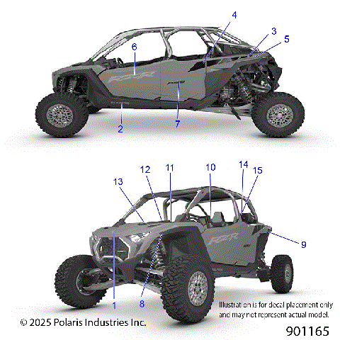 BODY, DECALS GRAPHICS - Z26R4K2KAC/BC (901165)