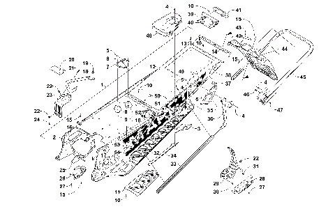 TUNNEL, REAR BUMPER, AND SNOWFLAP ASSEMBLY [102839]