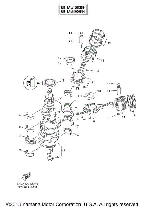 CRANKSHAFT PISTON 1000514-