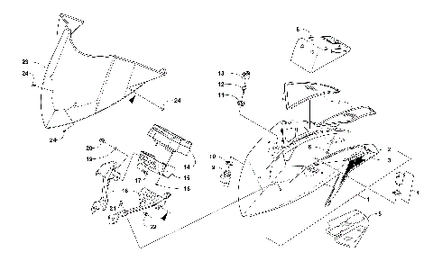 WINDSHIELD AND INSTRUMENTS ASSEMBLIES [103909]
