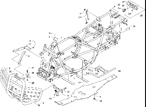 FRAME, TAILLIGHT, AND RELATED PARTS [301297]