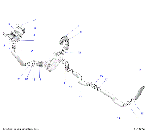 DRIVE TRAIN, CLUTCH COVER DUCTING - Z25R4P2KAE/BE (C750089)