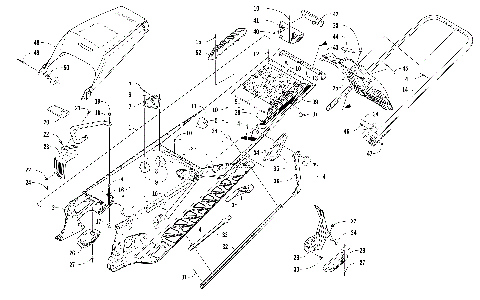 TUNNEL, REAR BUMPER, AND SNOWFLAP ASSEMBLY [104642]